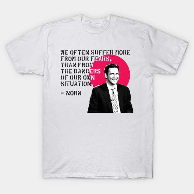 NORM MACDONALD Quotes T-Shirt by Comedy and Poetry